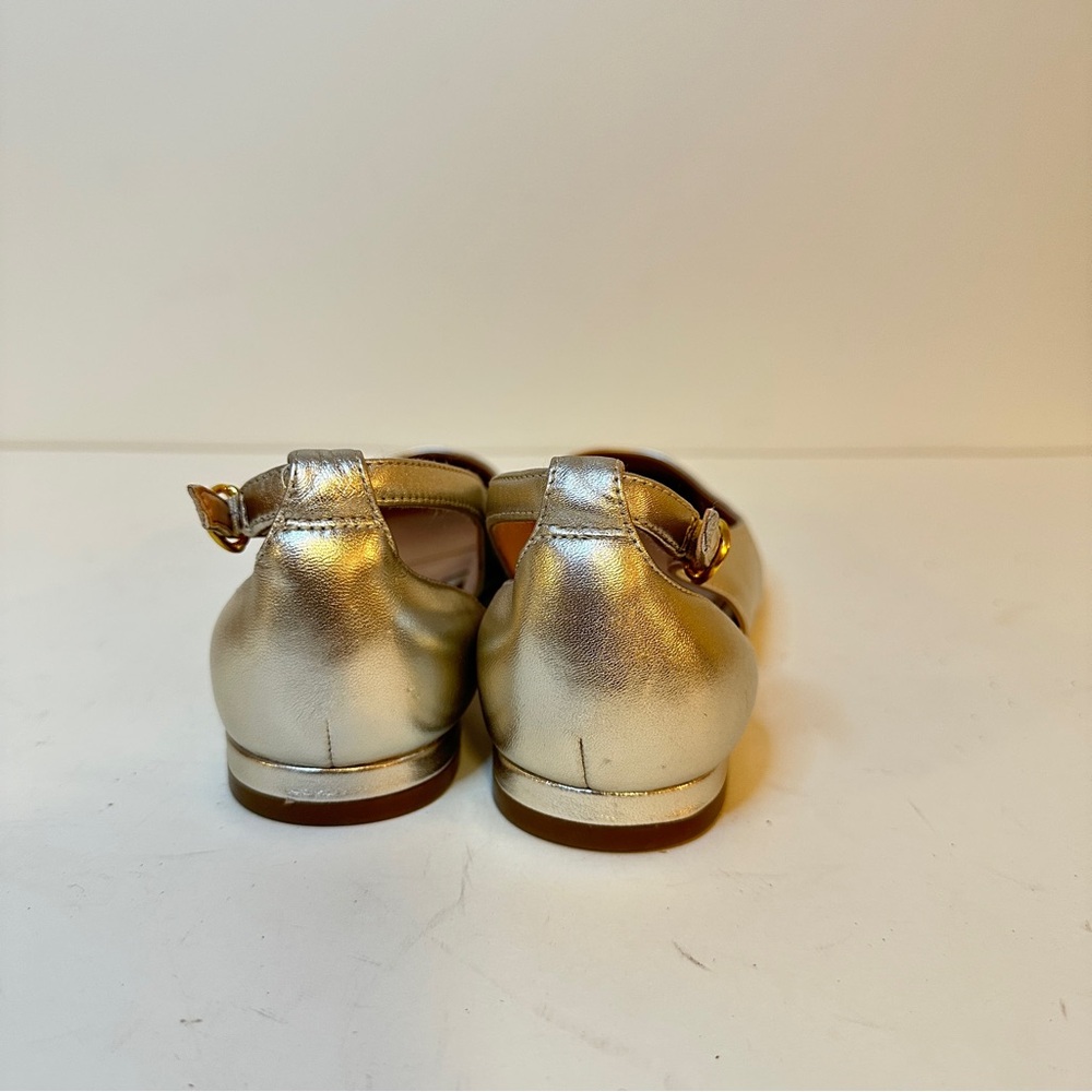 NEW Cole Haan Bria Cutout Soft Gold Leather Women's Ballet Flats, Sz 7 - Picture 10 of 13